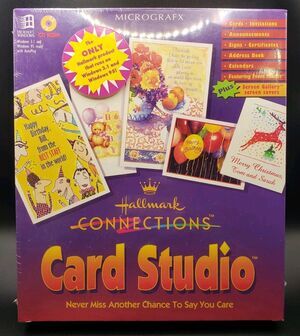 Hallmark Connections Card Studio, PC CD ROM, Print, Signs, Invitations, Design..